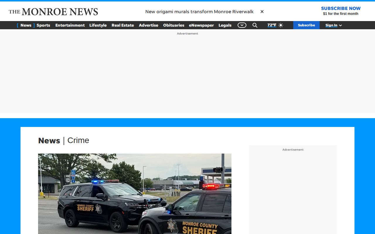 Monroe County crime news records source page